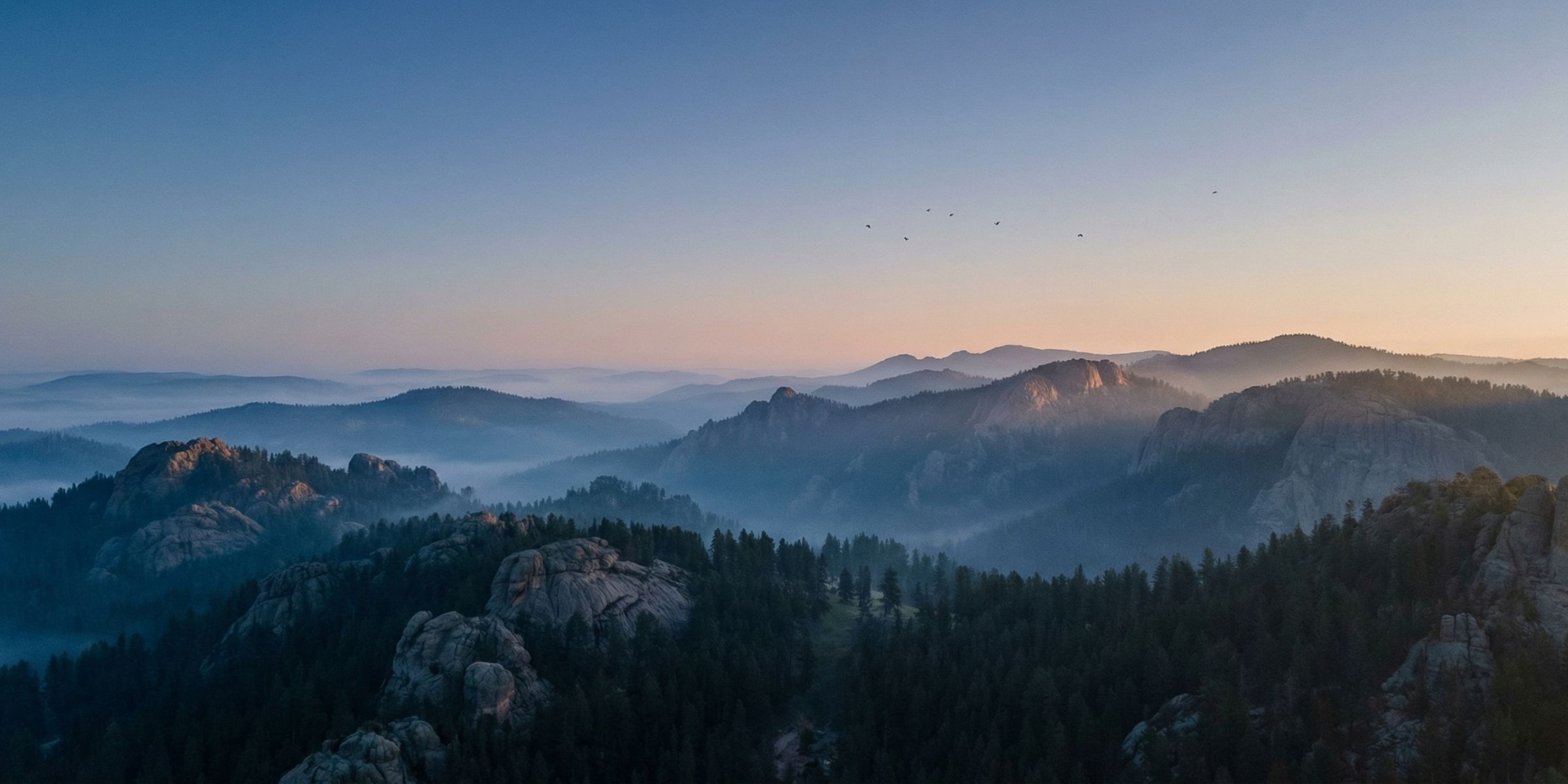 Misty mountain landscape